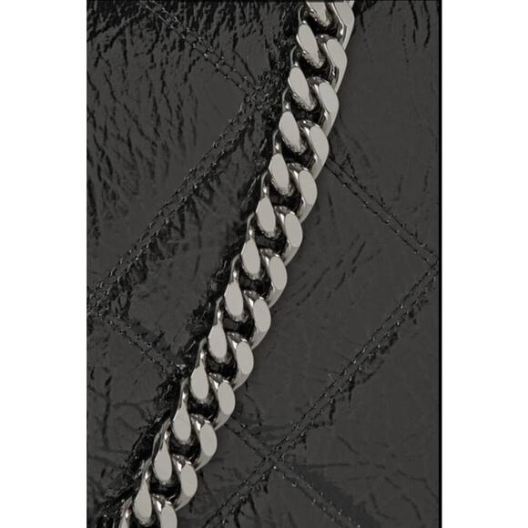 Marc Jacobs Quilted Big Trouble Black Patent Leather Bag Purse - Picture 12 of 14